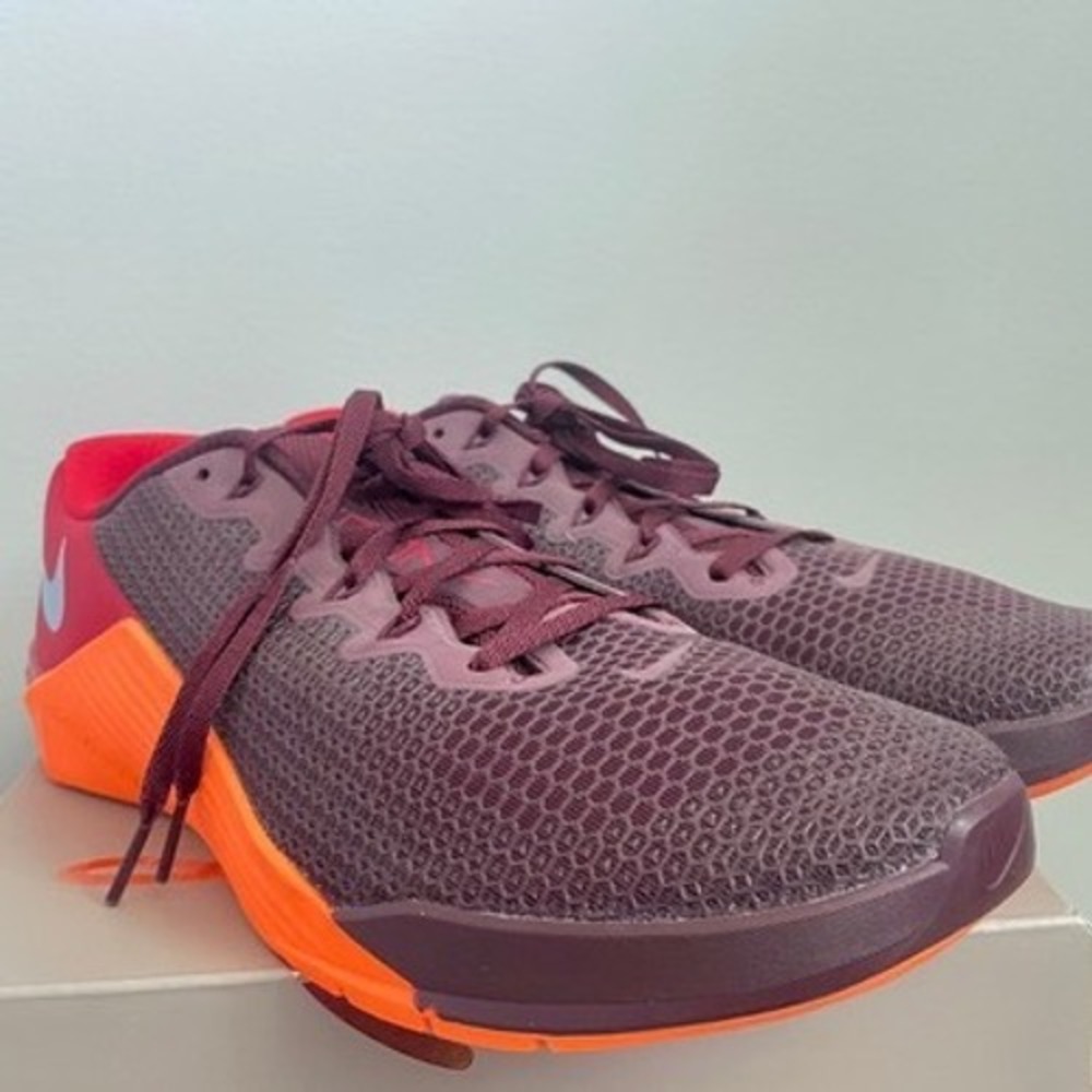 Nike Metcon 5 Maroon Red Orange Size Men's 11.5 EUC - Picture 11 of 16
